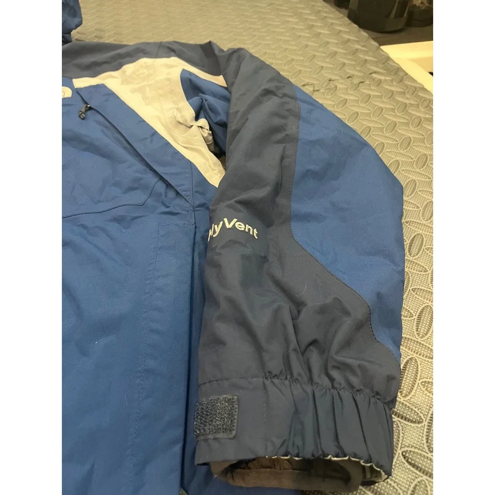 North Face Y2K Vintage 3 In 1 Hyvent Ski Jacket Hoodie Sweater Vtg Blue Sz Med